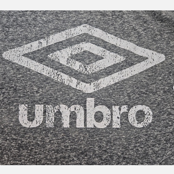 Umbro‎ Shirt Mens XL Gray Raglan Athletic Tee Soccer Logo Short Sleeve Classic - Picture 3 of 8